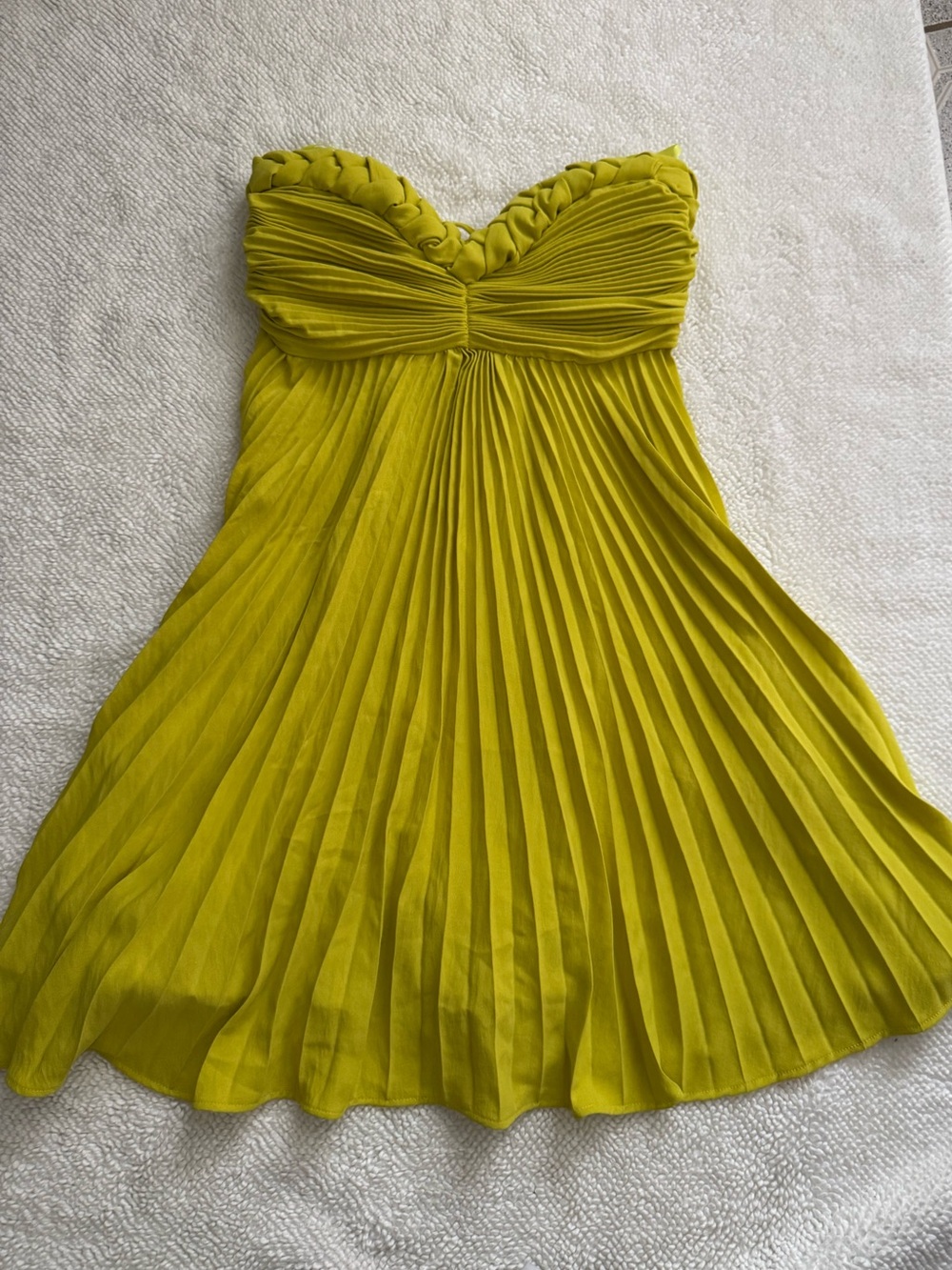 Delfi Collective Athena dress in chartreuse